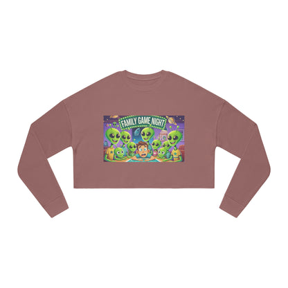 Women's Cropped Sweatshirt - Game Night