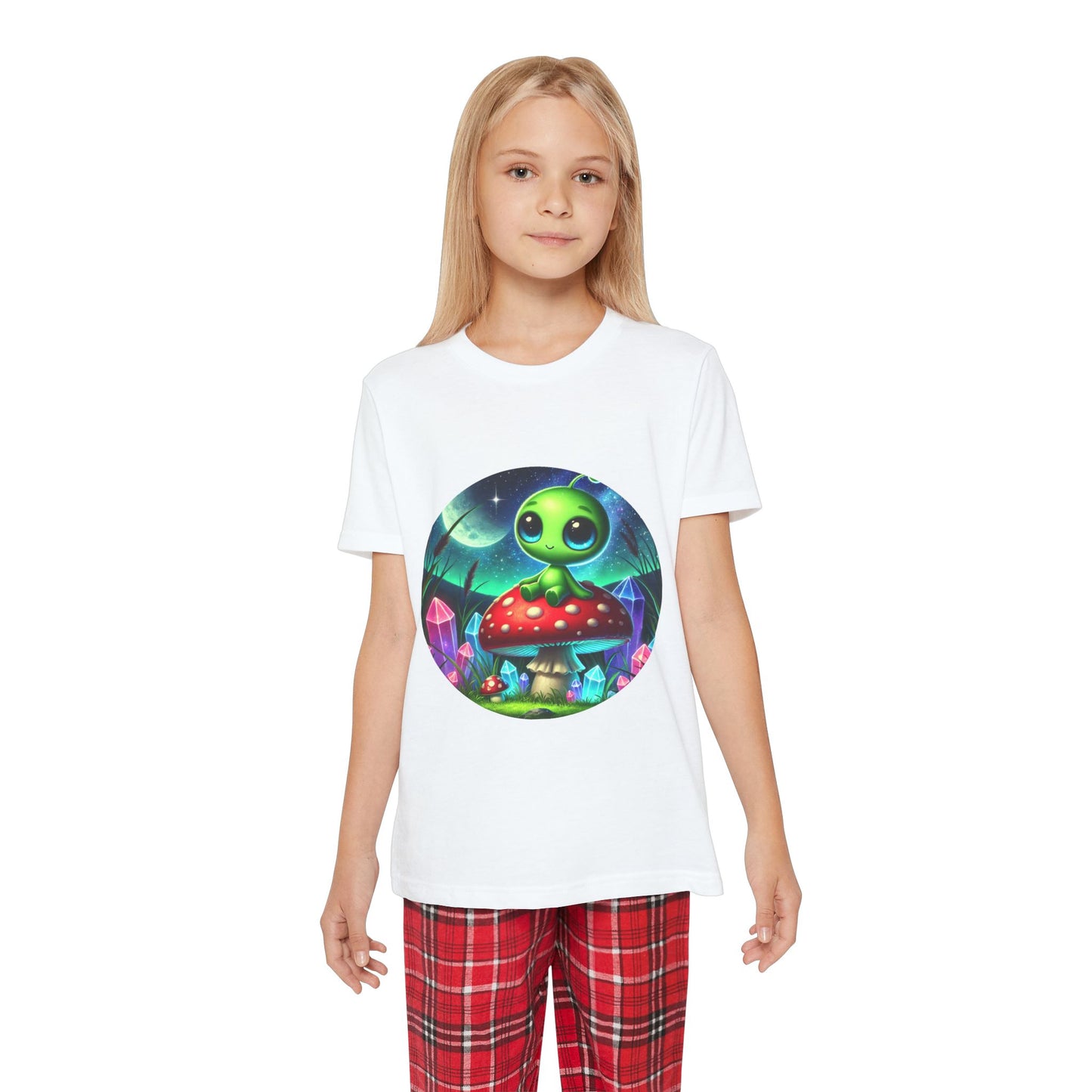 Youth Short Sleeve Pajama Set - Alien Aura