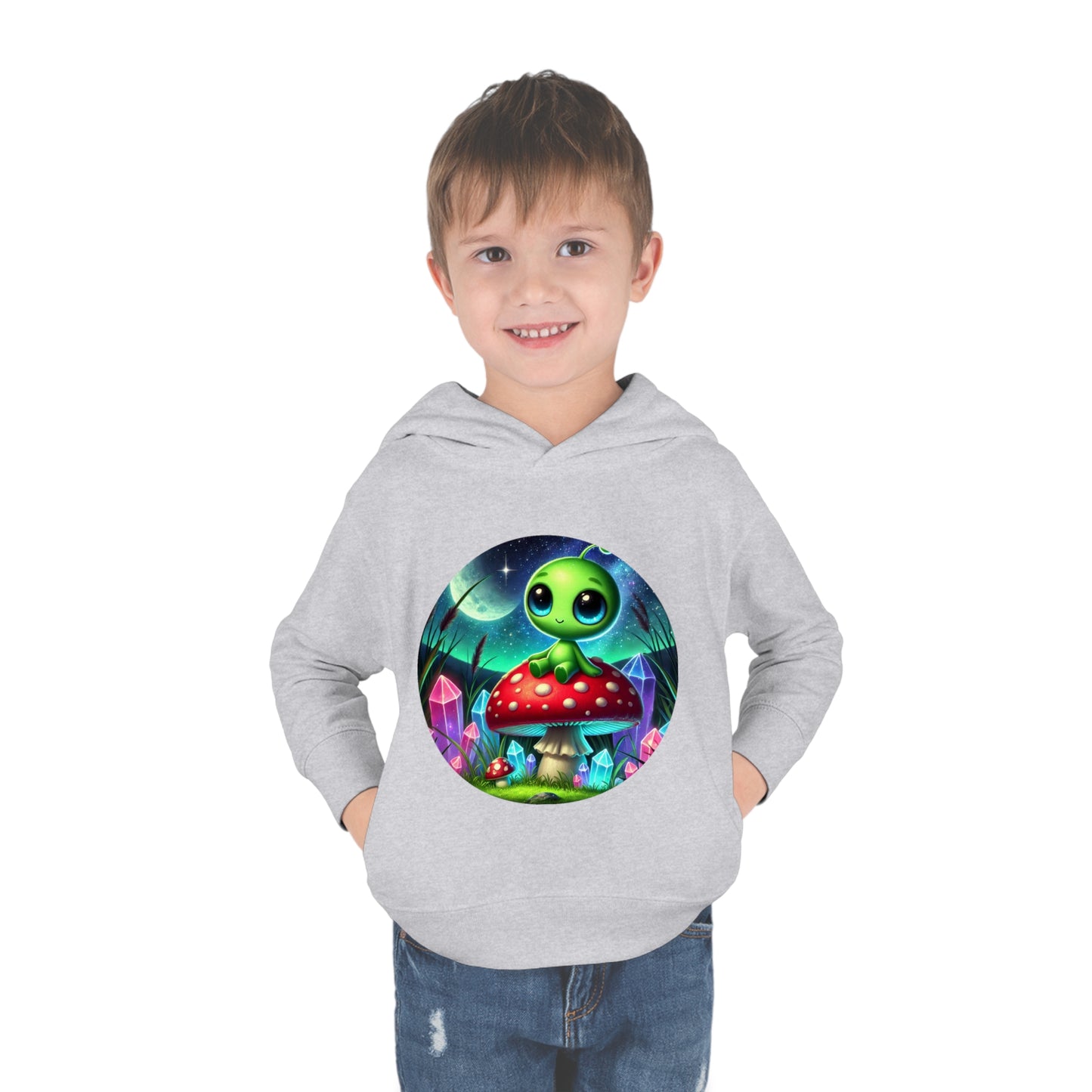 Toddler Fleece Hoodie - Alien Aura