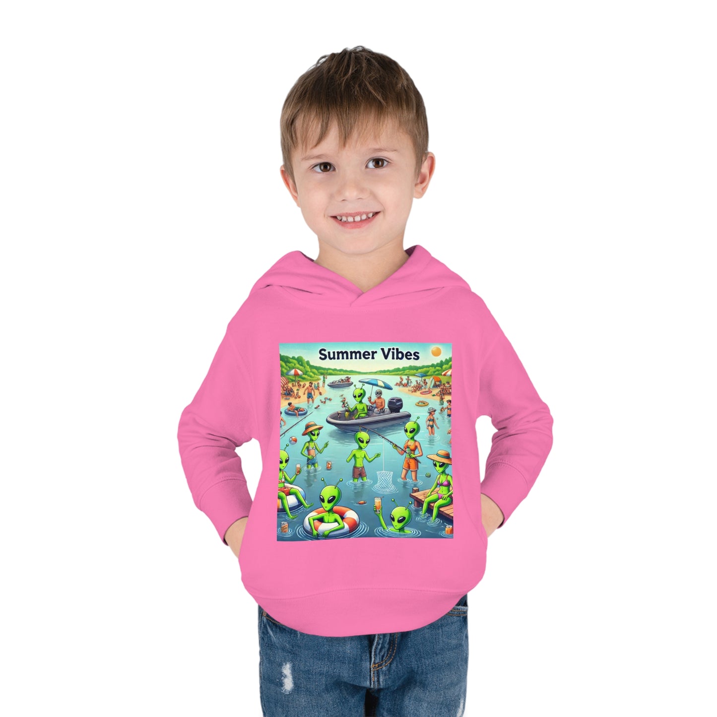 Toddler Fleece Hoodie - Summer Vibes