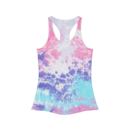 Womens Tie Dye Racerback Tank Top - Family Camping