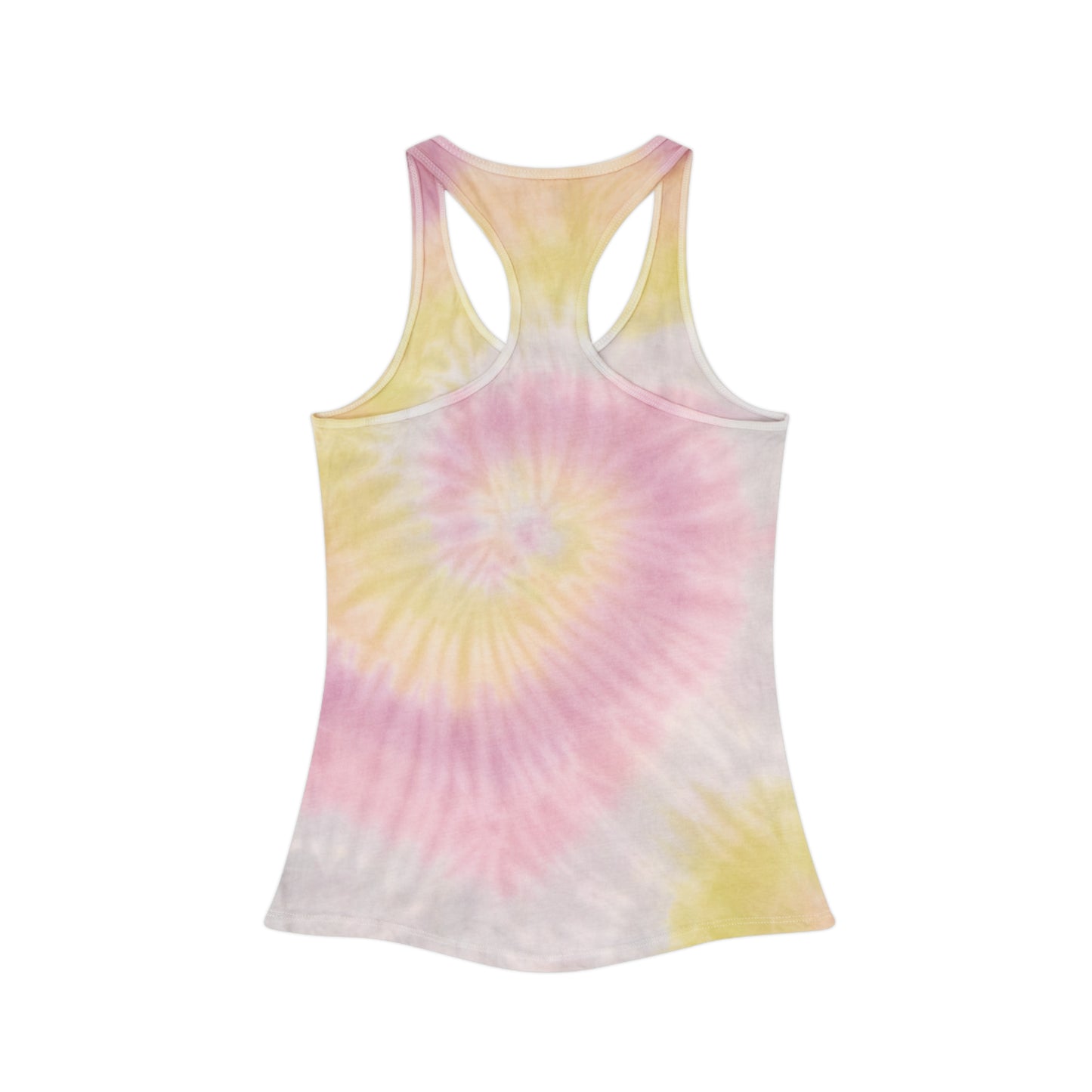 Womens Tie Dye Racerback Tank Top - Family Camping