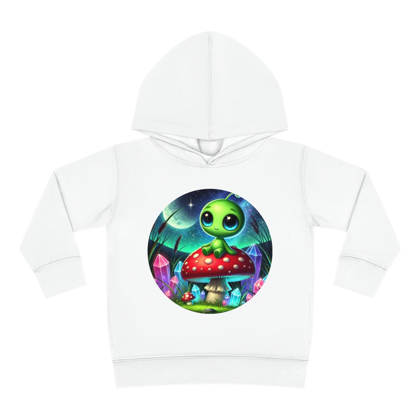 Toddler Fleece Hoodie - Alien Aura