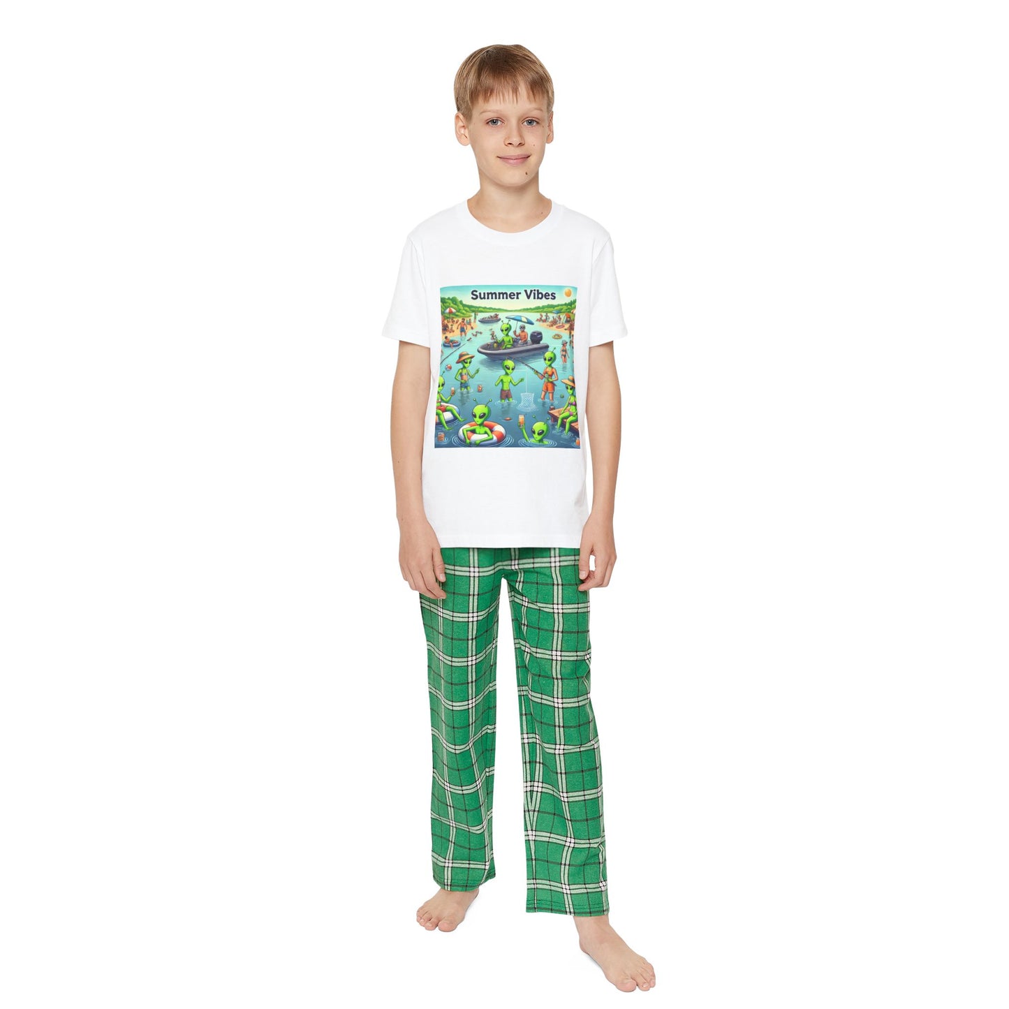 Youth Short Sleeve Pajama Set - Summer Vibes