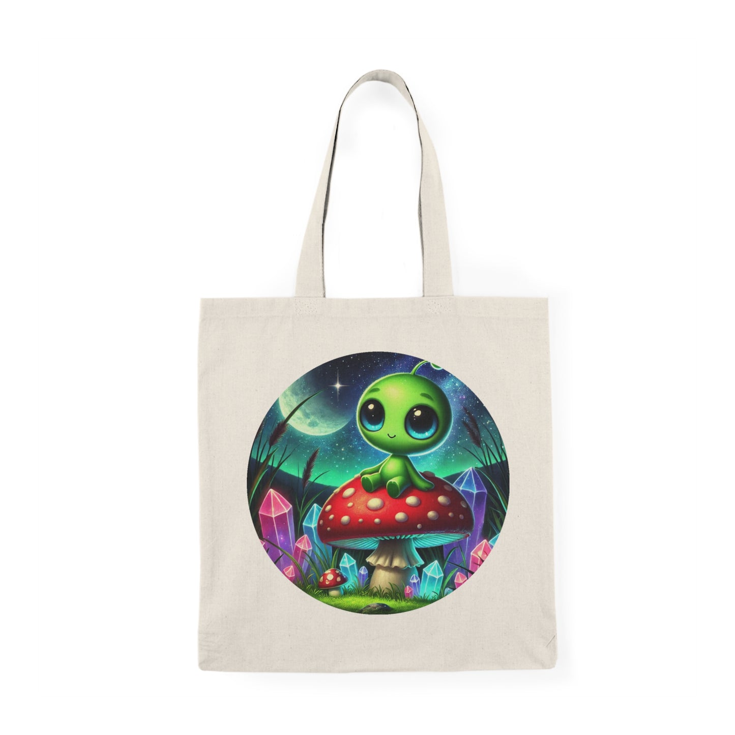 Natural Tote Bag - Alien Aura