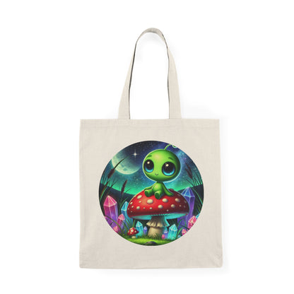 Natural Tote Bag - Alien Aura